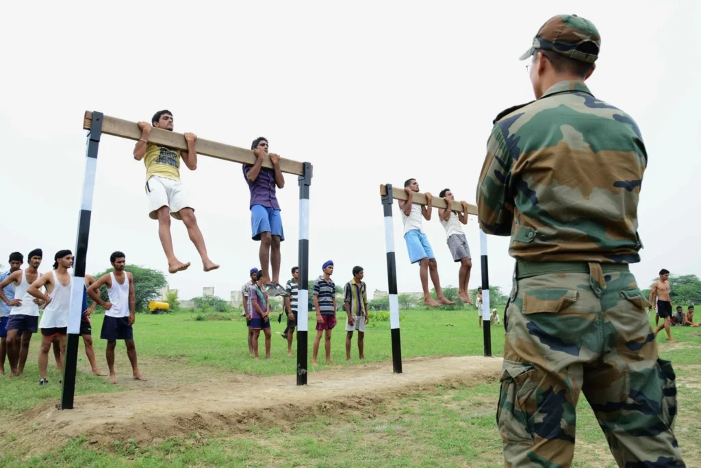 physical fitness for defence training in academy